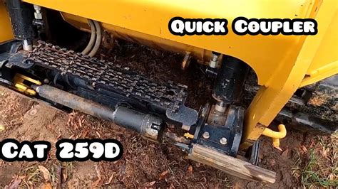 hydraulic coupler jammed skid steer pin|cat hydraulic quick coupler problems.